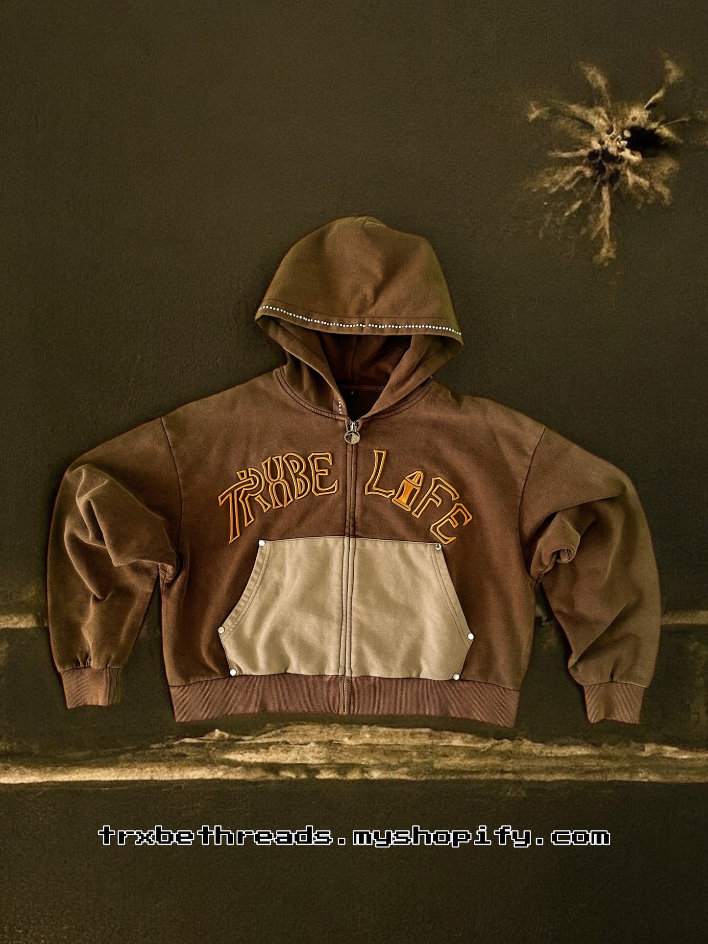 Trxbe Life Zip Up Hoodie