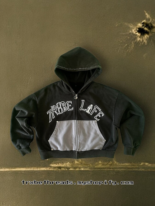 Trxbe Life Zip Up Hoodie