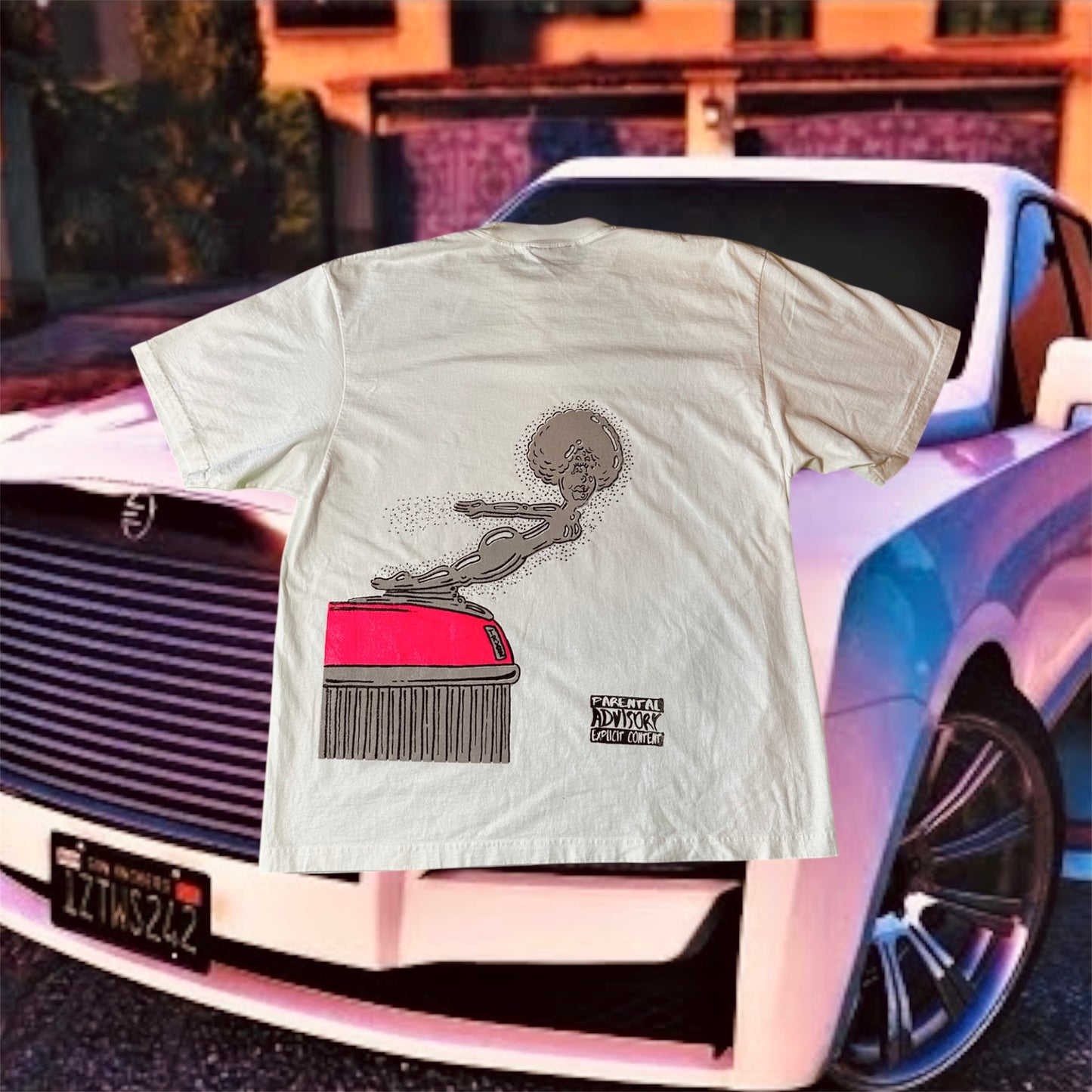 PLP Album Tee (pink whip)