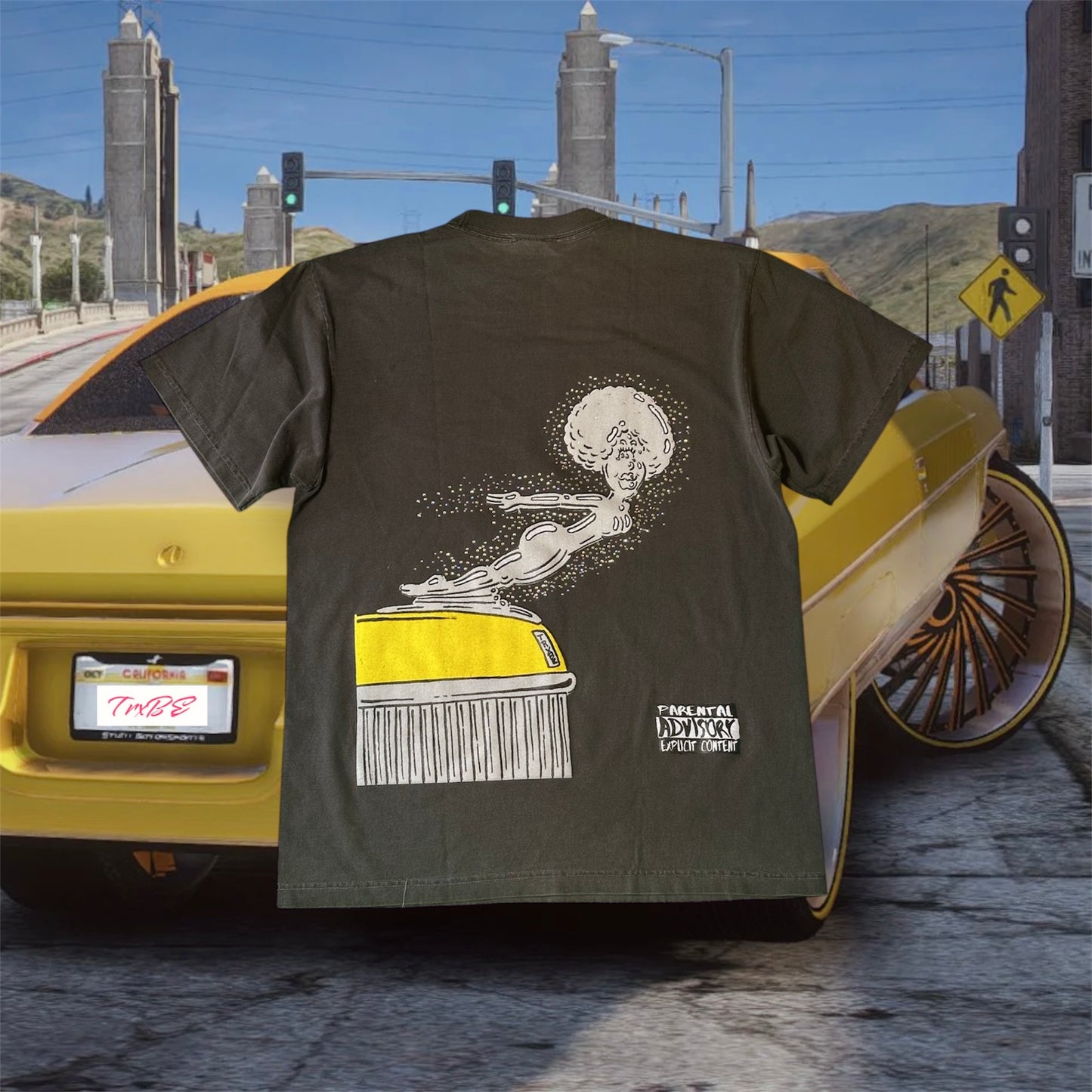 PLP Album Tee (yellow whip)